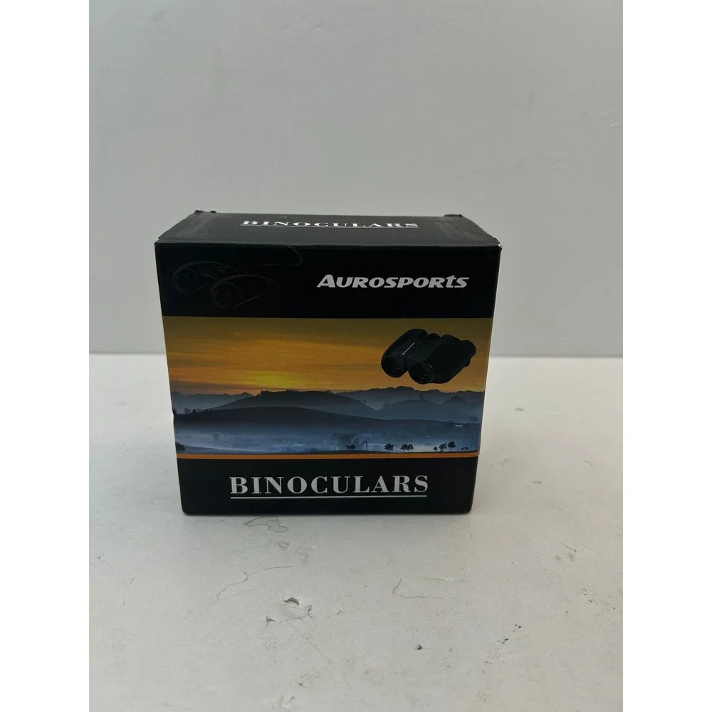 Aurosports Binoculars Compact Black 10x25 High Power Wide Angle